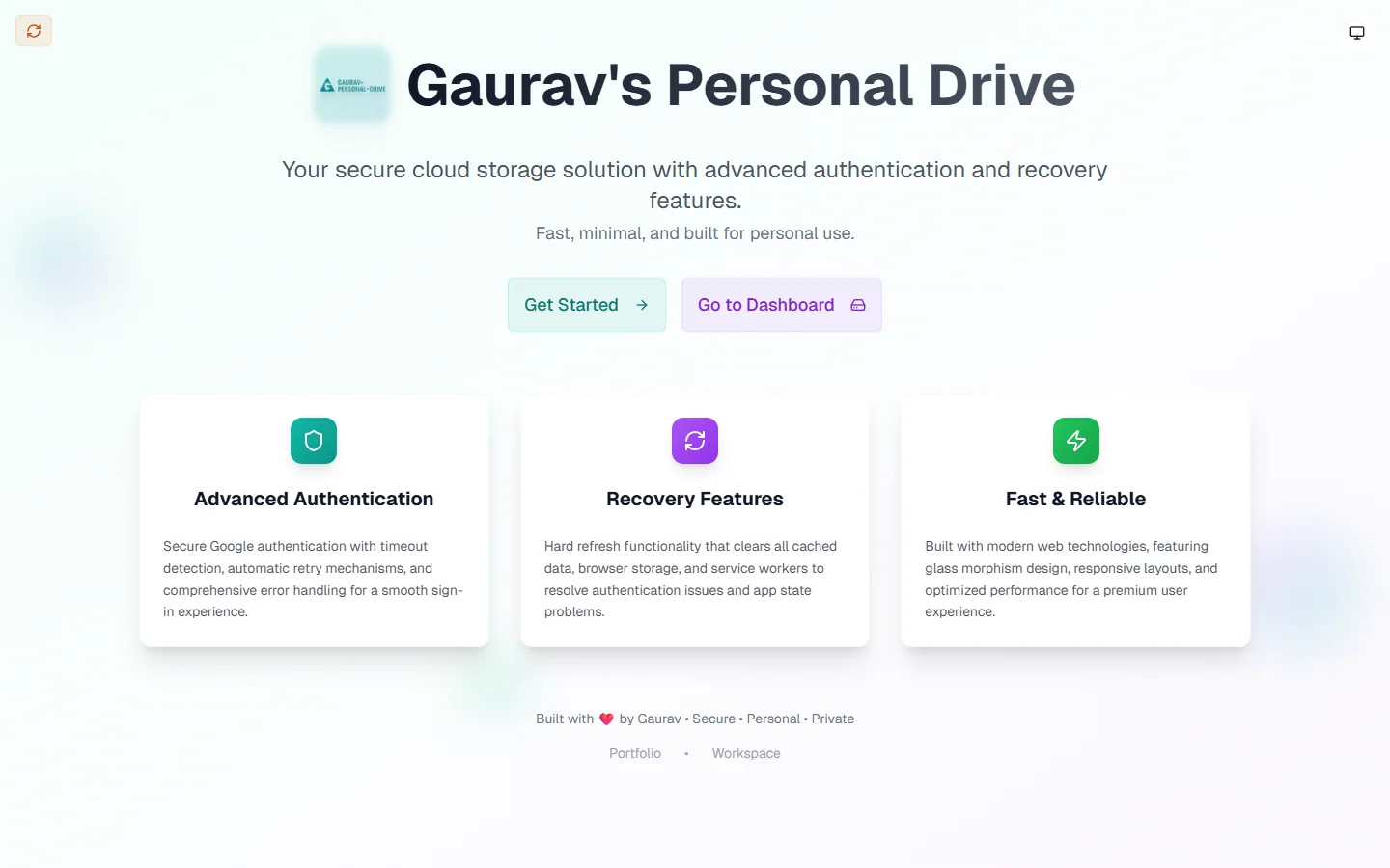GPDrive — Secure Personal Cloud Storage preview screenshot 2