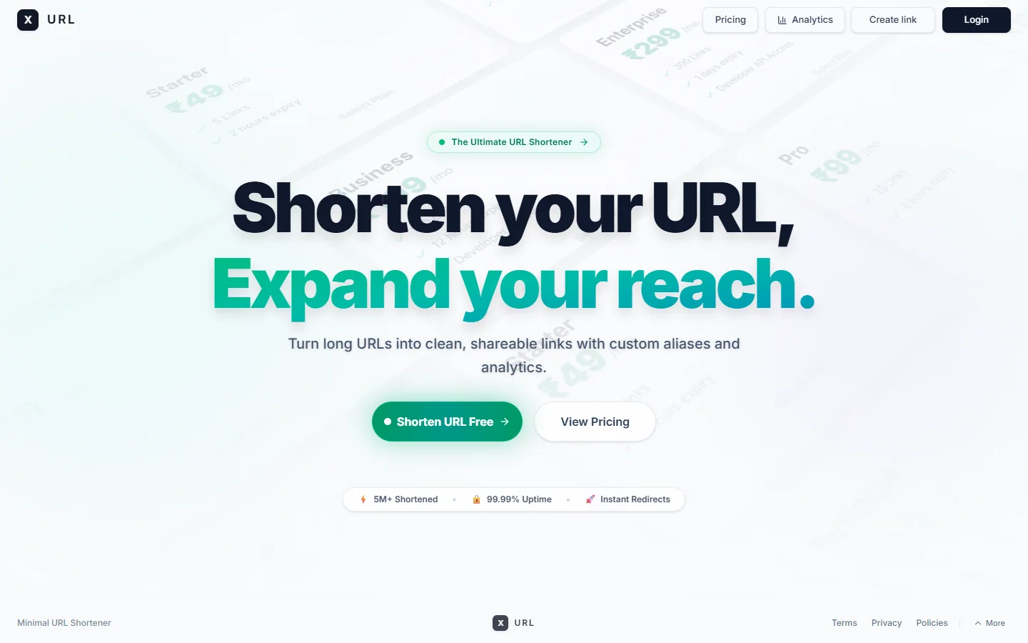 XURL — Modern Smart URL Shortener preview screenshot 2